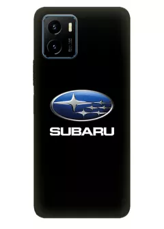 Виво У15с чехол из силикона - Subaru Субару классический логотип крупным планом и название