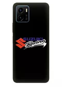 Виво У15с чехол из силикона - Suzuki Сузукі Racing логотип крупным планом и название вектор-арт