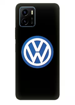 Бампер для Виво У15с из силикона - Volkswagen Фольксваген классический логотип крупным планом