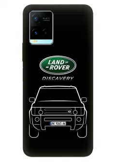 Чехол для Vivo Y21 для владельцев Land Rover Ленд Ровер логотип и автомобиль машина Range Rover Evoque Velar Defender Discovery Freelander Sport  - Дизайн 2