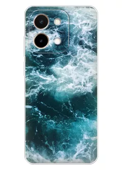 Чехол для Vivo Y28 4G с завораживающим неспокойным морем