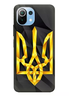 Чехол на Xiaomi 11 Lite 5G с геометрическим гербом Украины