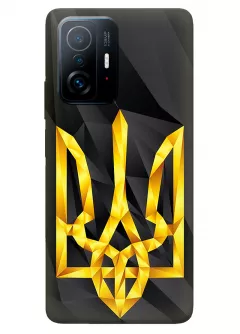 Чехол на Xiaomi 11T с геометрическим гербом Украины