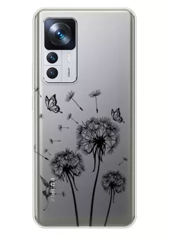Чехол для Xiaomi 12T с принтом - Одуванчики