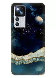 Стильный силиконовый чехол на Xiaomi 12T - Луна