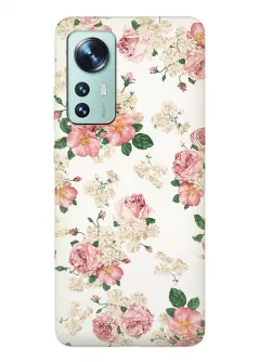 Xiaomi 12X чехол с красивыми букетами цветов для девушек