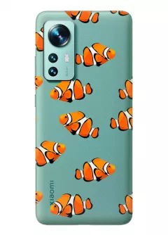 Xiaomi 12X силиконовый чехол с рыбками