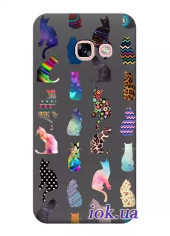 Чехол для Galaxy A5 2017 - Яркие котики