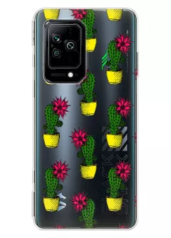 Чехол для Xiaomi Black Shark 5 с тропическими кактусами