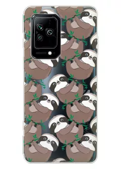 Чехол для Xiaomi Black Shark 5 с принтом - Удивленные ленивцы