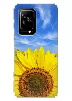 Красочный чехол на Xiaomi Black Shark 5 с цветком солнца - Подсолнух