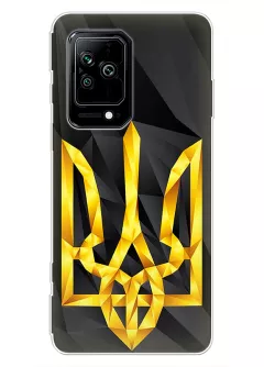 Чехол на Xiaomi Black Shark 5 с геометрическим гербом Украины