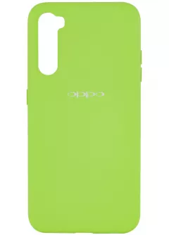 Уценка Чехол Silicone Cover Full Protective (A) для OPPO Realme 6 Pro, Эстетический дефект / Зеленый / Green