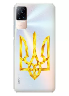 Чехол для Xiaomi Civi / Civi 1S из прозрачного силикона - Герб Украины из фигур