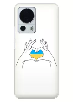 Чехол на Xiaomi Civi 2 с жестом любви к Украине