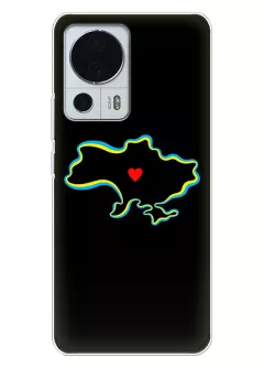Чехол на Xiaomi Civi 2 для патриотов Украины - Love Ukraine