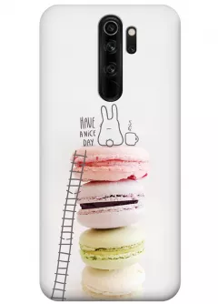Чехол для Xiaomi Redmi Note 8 Pro - Зайка на макарунах