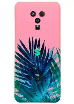 Чехол для Xiaomi Black Shark 3S - Тропические листья