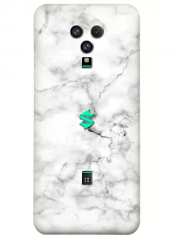 Чехол для Xiaomi Black Shark 3S - Белый мрамор