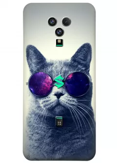 Чехол для Xiaomi Black Shark 3S - Кот в очках