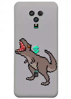 Чехол для Xiaomi Black Shark 3S - Пиксельный динозавр