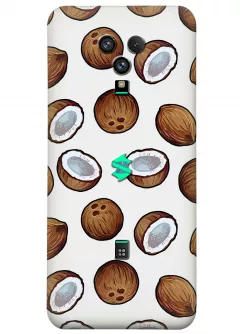 Чехол для Xiaomi Black Shark 3S - Кокосы