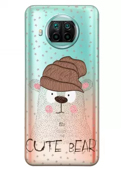Прозрачный чехол для Xiaomi Mi 10T Lite - Медведь 