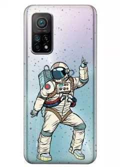 Чехол для Xiaomi Mi 10T Pro - Веселый космонавт