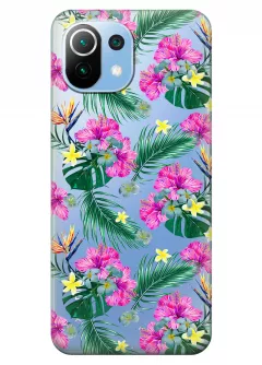 Чехол для Xiaomi Mi 11 Lite 5G - Тропические цветы