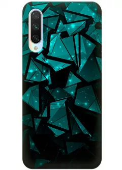 Чехол для Xiaomi Mi 9 Lite - Зелёная геометрия