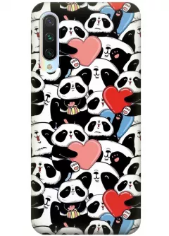  Чехол для Xiaomi Mi 9 Lite - Милые панды