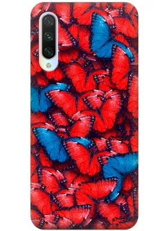 Чехол для Xiaomi Mi 9 Lite - Красные бабочки