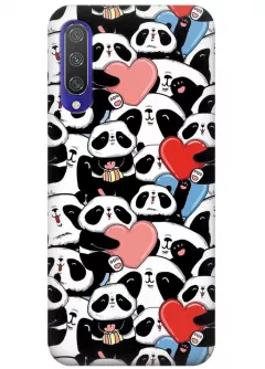 Чехол для Xiaomi Mi CC9e - Милые панды