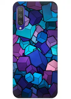 Чехол для Xiaomi Mi CC9 - Синие кубы