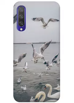 Чехол для Xiaomi Mi CC9e - Морские птицы