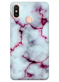 Чехол для Xiaomi Mi Max 3 - Розовый мрамор