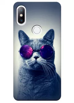 Чехол для Xiaomi Mi Mix 2s - Кот в очках