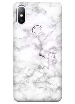 Чехол для Xiaomi Mi Mix 2s - Белый мрамор