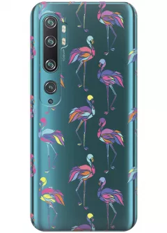 Чехол для Xiaomi Mi Note 10 Pro - Экзотические птицы