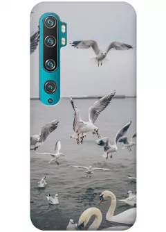Чехол для Xiaomi Mi Note 10 - Морские птицы