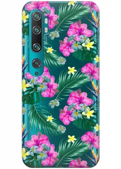 Чехол для Xiaomi Mi Note 10 - Тропические цветы