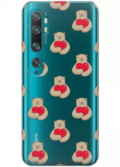 Чехол для Xiaomi Mi Note 10 - Влюбленные медведи