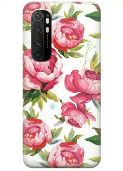 Чехол для Xiaomi Mi Note 10 Lite - Розовые пионы