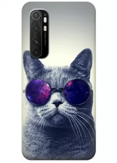 Чехол для Xiaomi Mi Note 10 Lite - Кот в очках