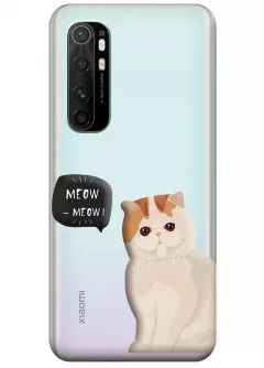 Прозрачный чехол для Xiaomi Mi Note 10 Lite - Котенок