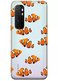 Прозрачный чехол для Xiaomi Mi Note 10 Lite - Рыбки