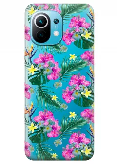 Чехол для Xiaomi Mi 11 - Тропические цветы
