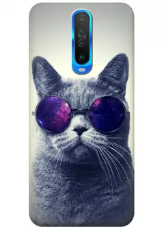 Чехол для Xiaomi Poco X2 - Кот в очках
