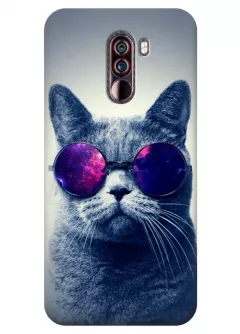 Чехол для Xiaomi Pocophone F1 - Кот в очках