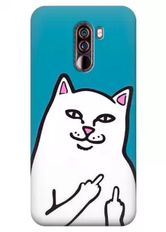 Чехол для Xiaomi Pocophone F1 - Кот с факами